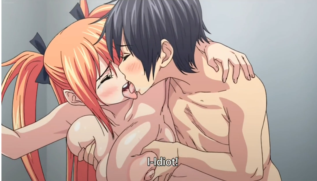 Redhead anime schoolgirl have sex a student’s dick in the school bathroom