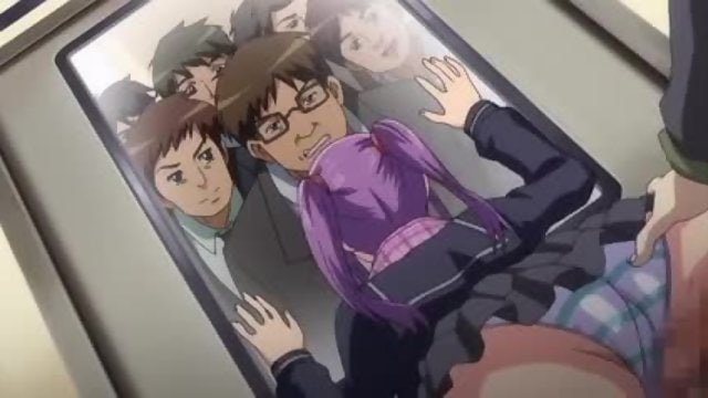 Schoolgirl have sex gangbang on train