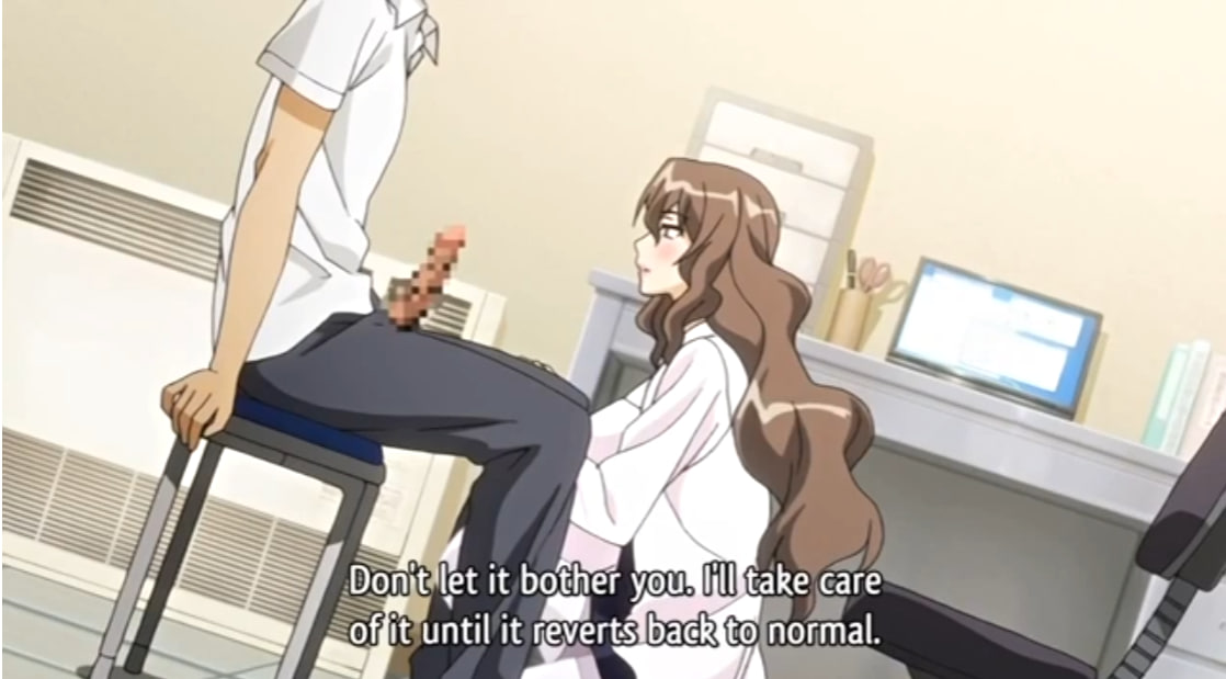 Teacher gets creampied by student while naughty nurse watches