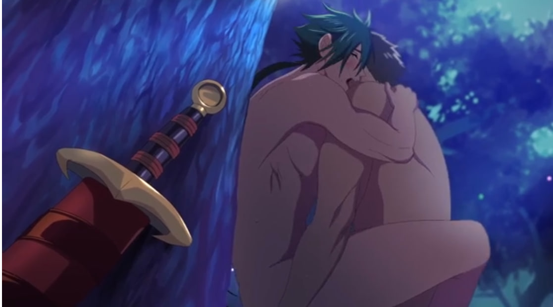 Gay soldiers have hot anal sex outdoors