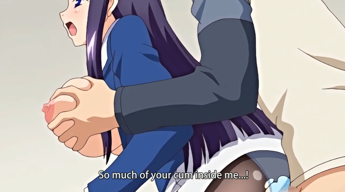 Cute anime teen in swimsuit gets fucked in the locker room