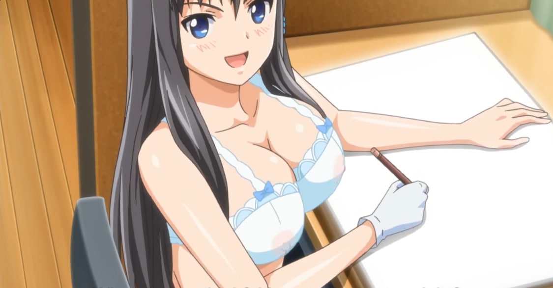 Busty blonde anime virgin rides game nerd’s cock